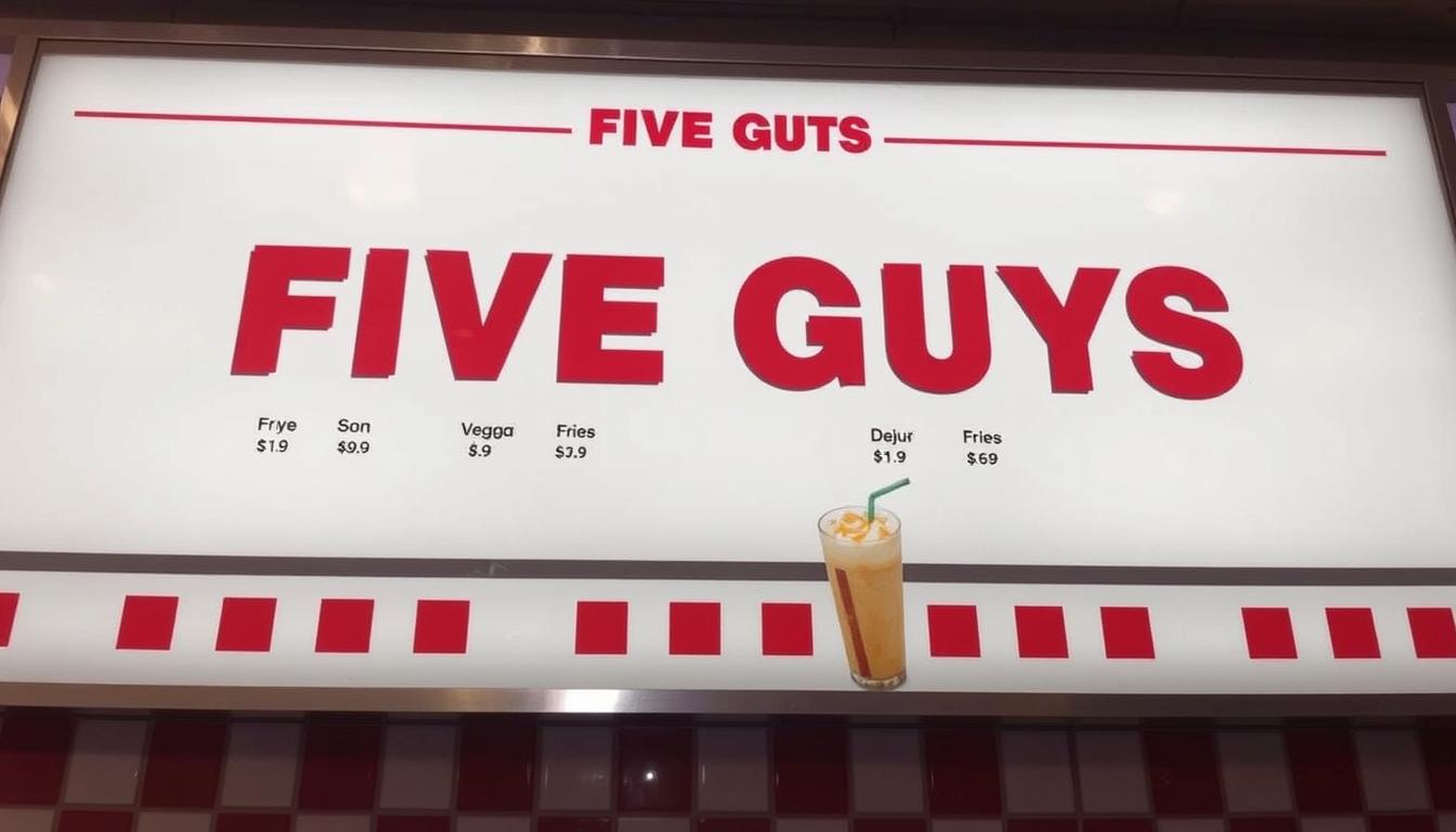 Five Guys Menu Prices