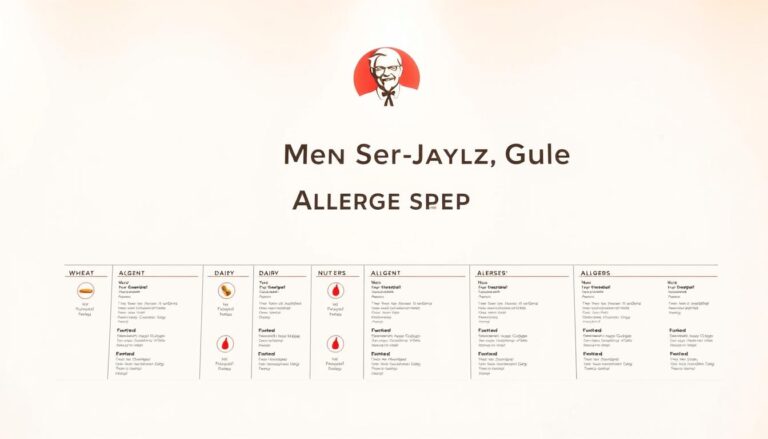KFC Allergen Menu