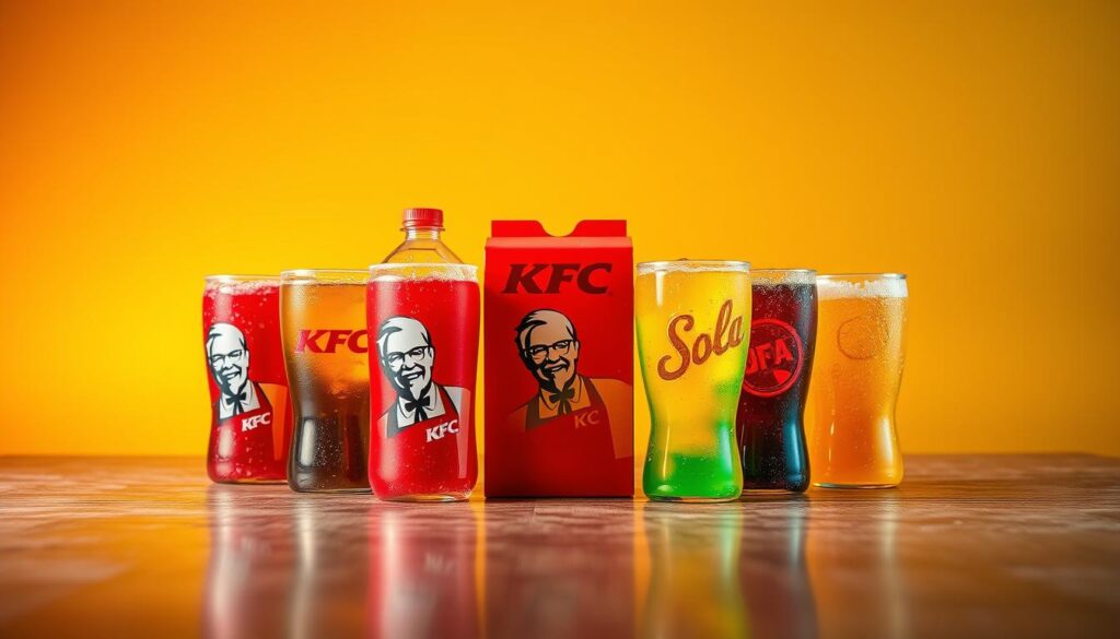 KFC Drinks Menu Delivery Packaging