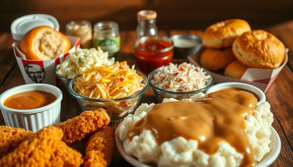 KFC Sides Menu Selection