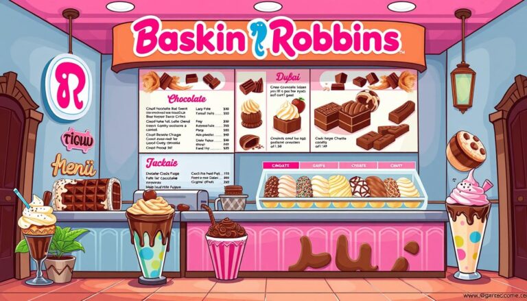 baskin robbins dubai chocolate bar menu