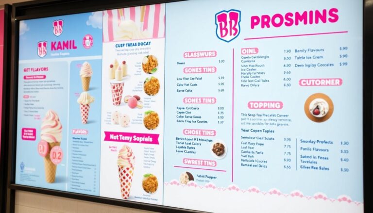 baskin robbins hoover menu