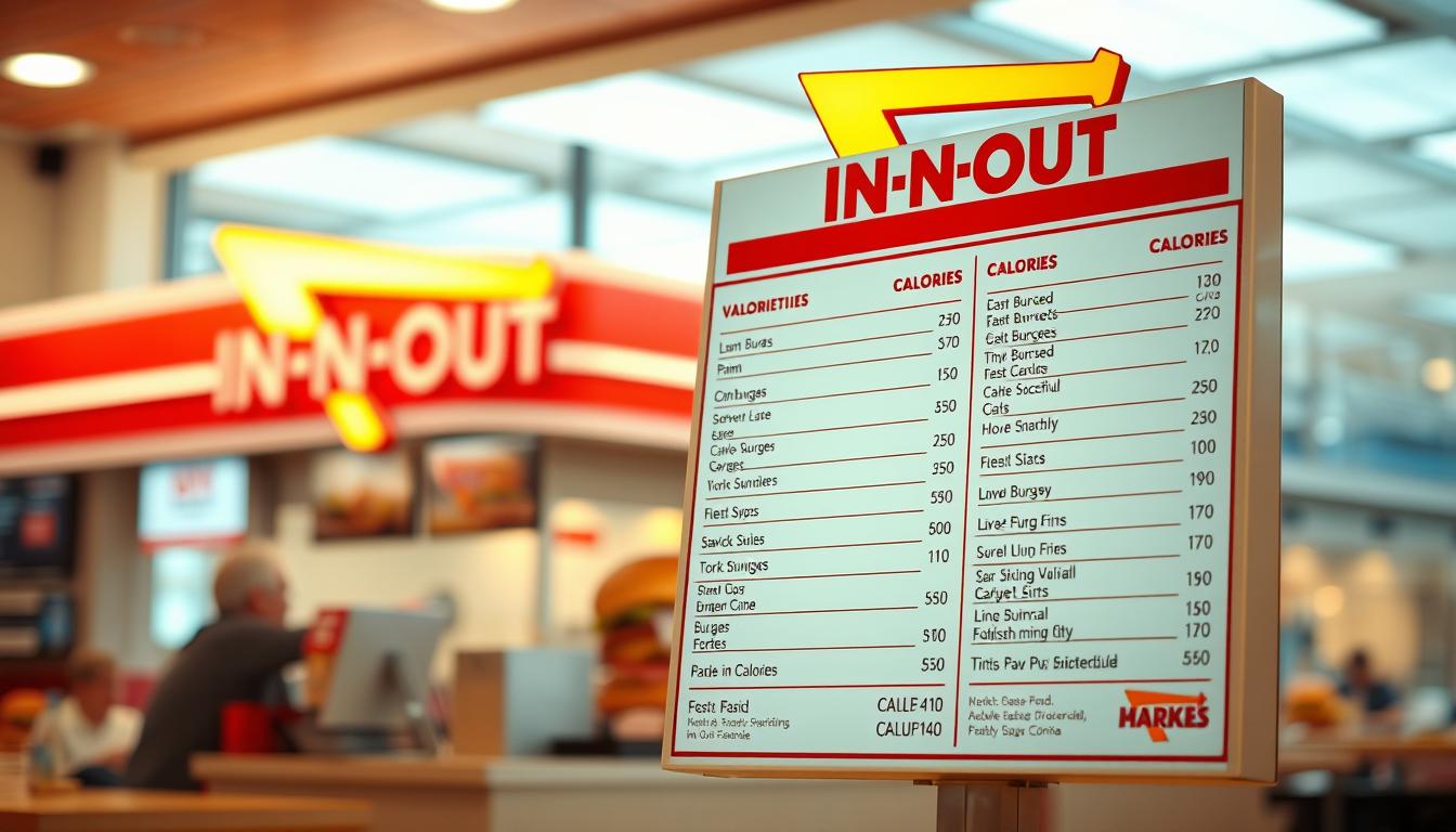 in n out calorie menu